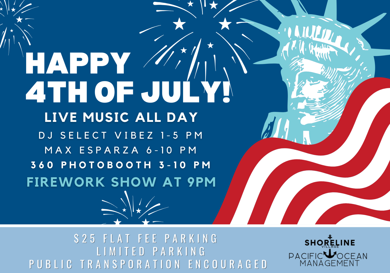 shoreline 4th of july 2025